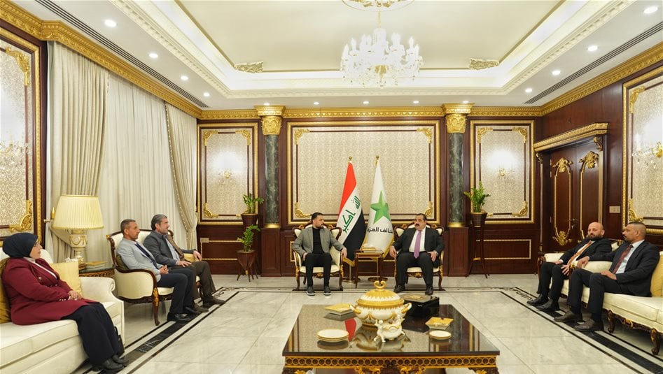 السامرائي وأعضاء كتلة العزم يبحثون الملفات المرتبطة بواقع بغداد