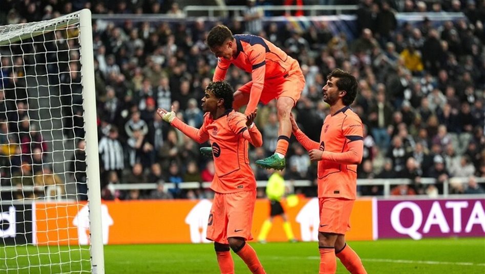 هدف قاتل ينقذ برشلونة أمام نيوكاسل