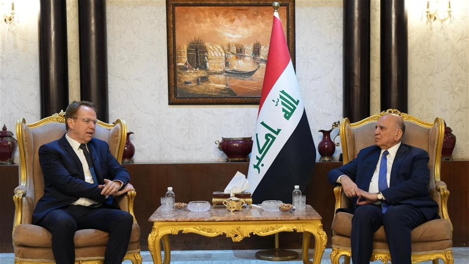 بغداد وباريس تبحثان جهود استئناف المفاوضات ووقف الحرب