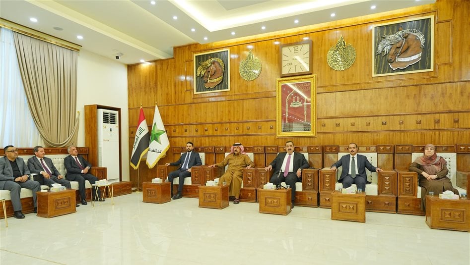 السامرائي يؤكد على تعزيز العمل المشترك بين ممثلي تحالف العزم في مجلسي النواب وبغداد 