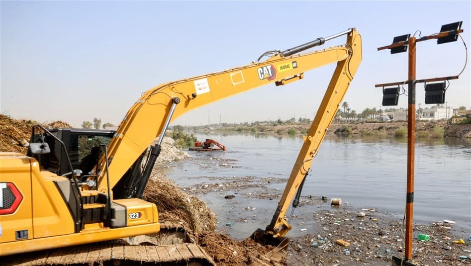الموارد: أعمال كري وتطهير نهر ديالى لإستيعاب الموجات الفيضانية وحماية المناطق المحيطة 