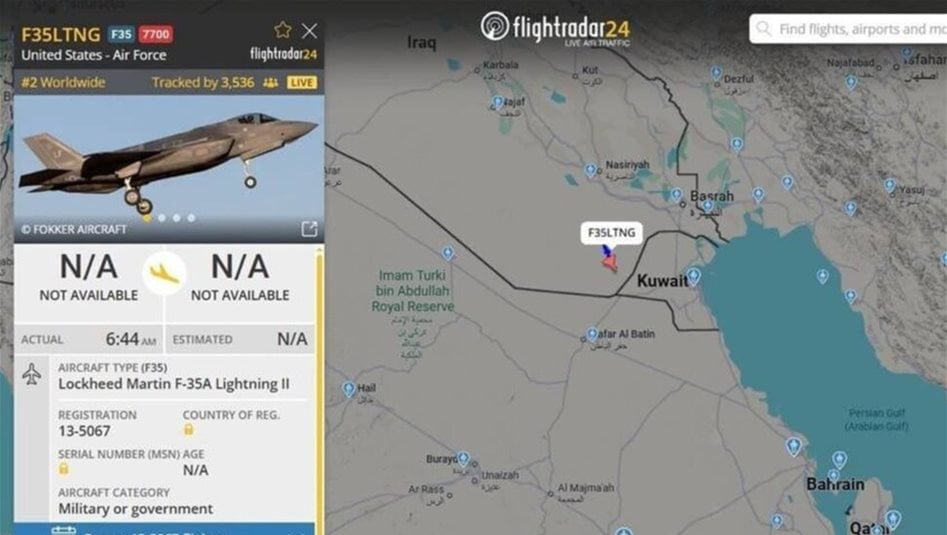 ماذا فعلت مقاتلة إف-35 أمريكية في أجواء العراق اليوم؟ 