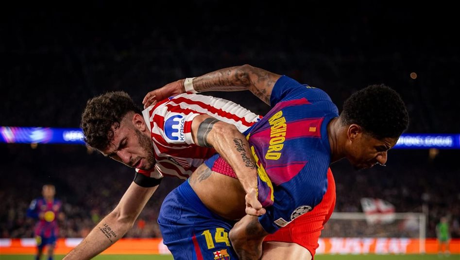 برشلونة يتلقى هزيمة قاسية أمام أتلتيكو مدريد