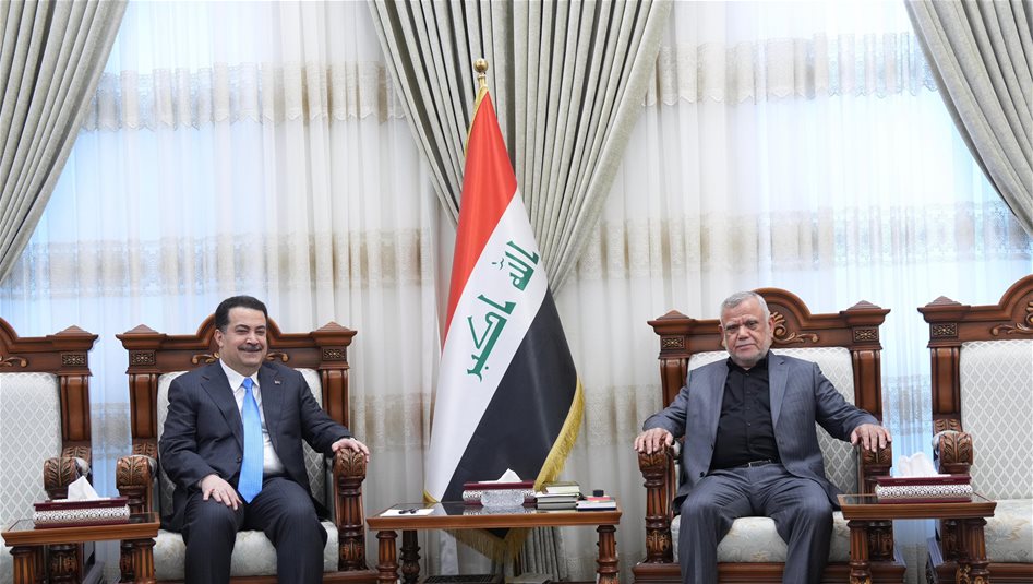 السوداني والعامري يؤكدان العمل على تشكيل حكومة ائتلافية قادرة على مواجهة التحديات 