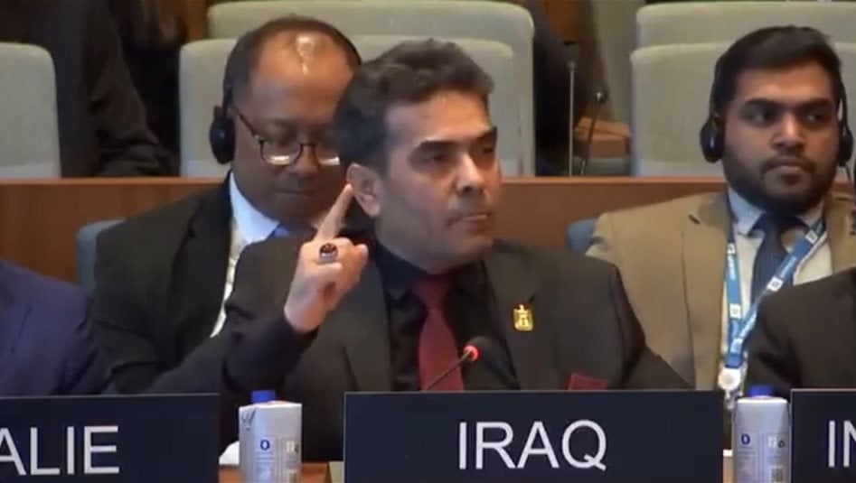 شاهد.. ممثل العراق في اليونسكو يخطف الأنظار بكلمة مؤثرة تُبهر الحاضرين