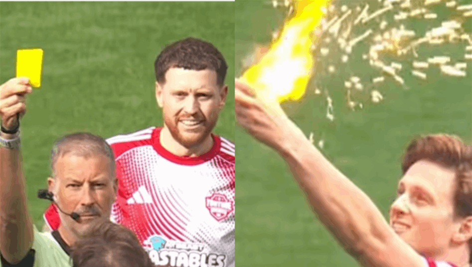 اختفت البطاقة الصفراء في لمح البصر.. لاعب يفاجئ الحكم بـquot;حركة سحريهquot; 