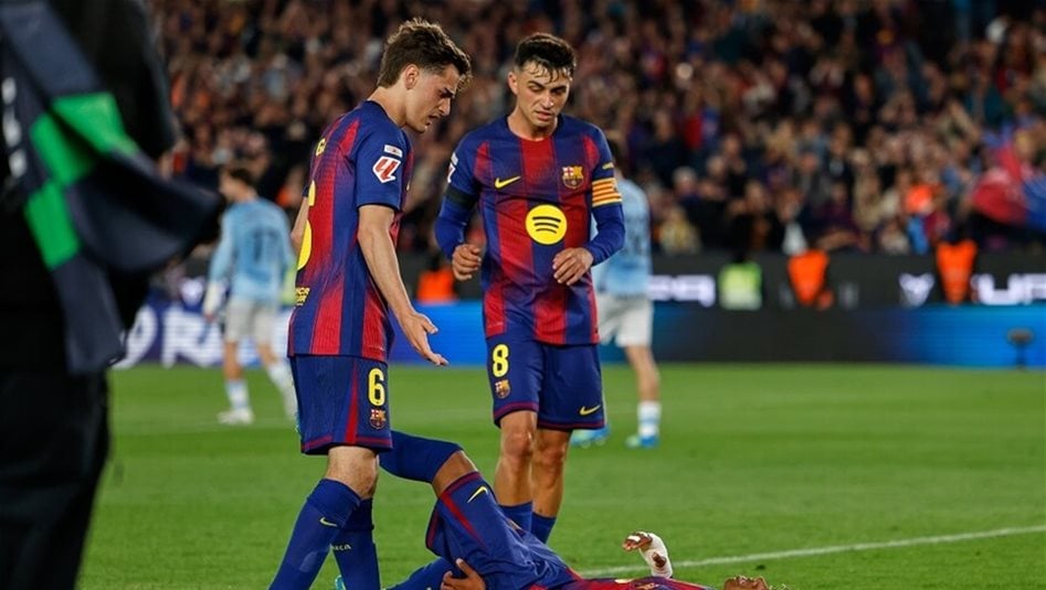 أول تعليق من لامين بعد تأكد غيابه عن برشلونة لنهاية الموسم 