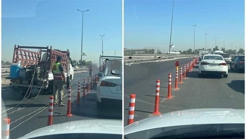 قطع 3 طرق رئيسية في بغداد