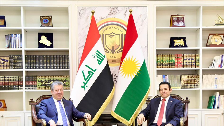 الأعرجي يستقبل بارزاني في بغداد: قوة العراق في قوة كردستان والعكس صحيح 