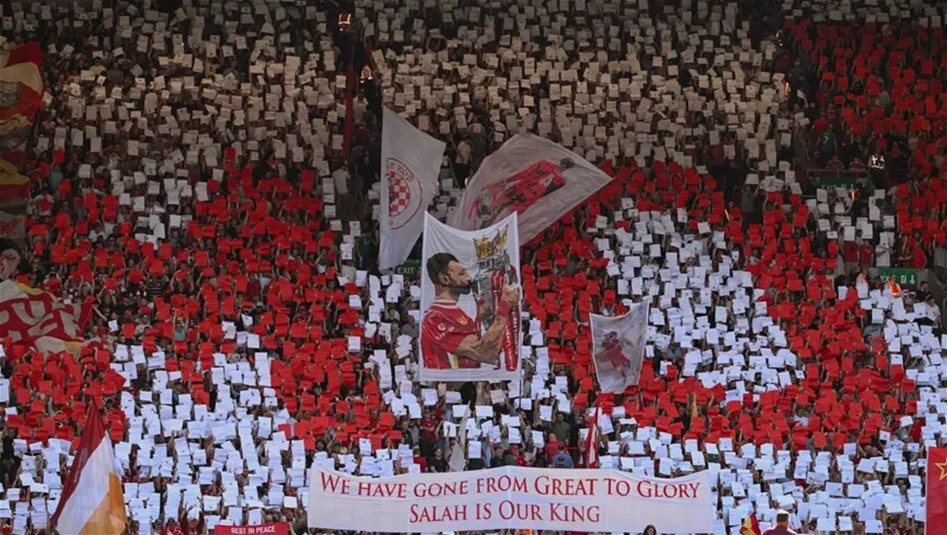جماهير ليفربول تودع محمد صلاح 