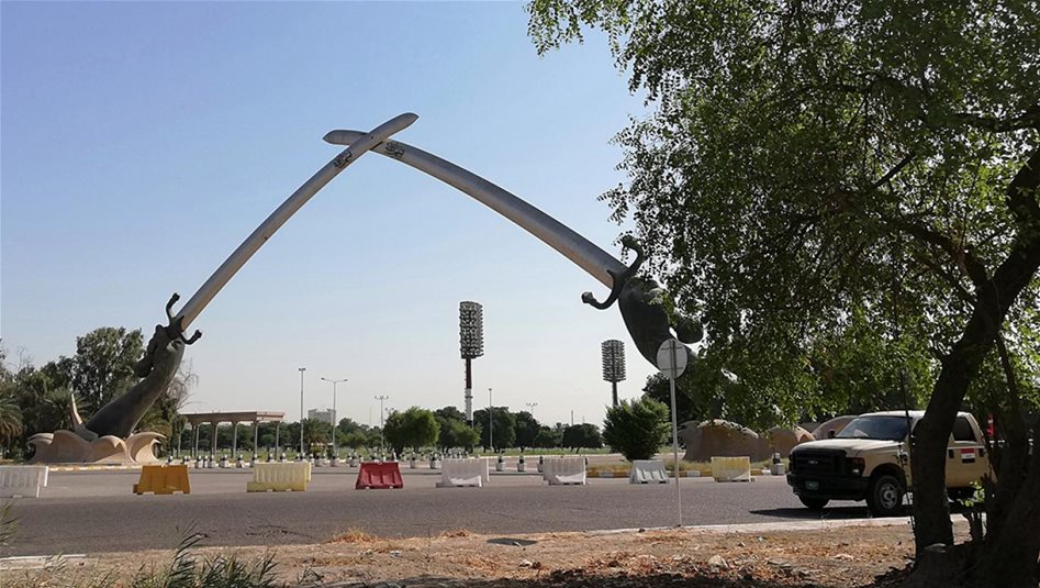 إخماد حريق داخل المنطقة الخضراء وسط بغداد