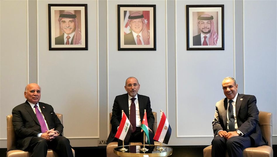 العراق والأردن ومصر يؤكدون المضي بتنفيذ مخرجات "التعاون الثلاثي"