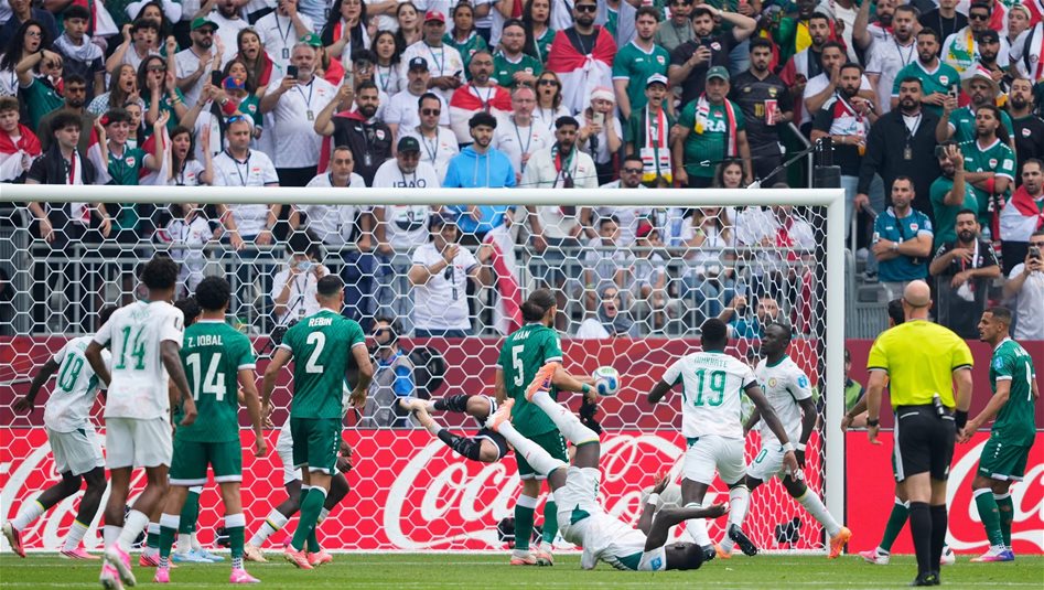 العراق يخسر من السنغال بخماسية ويودع كأس العالم