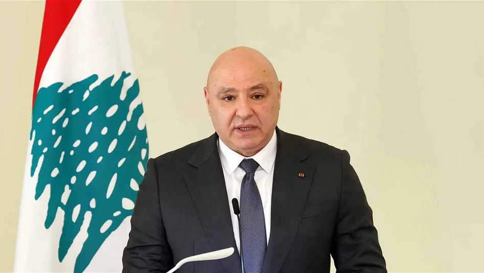 عون يؤكد عزم لبنان بسط سلطة الدولة حتى الحدود الجنوبية