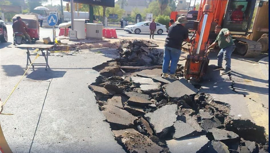 قطع طريق رئيسي في بغداد بعد انهياره