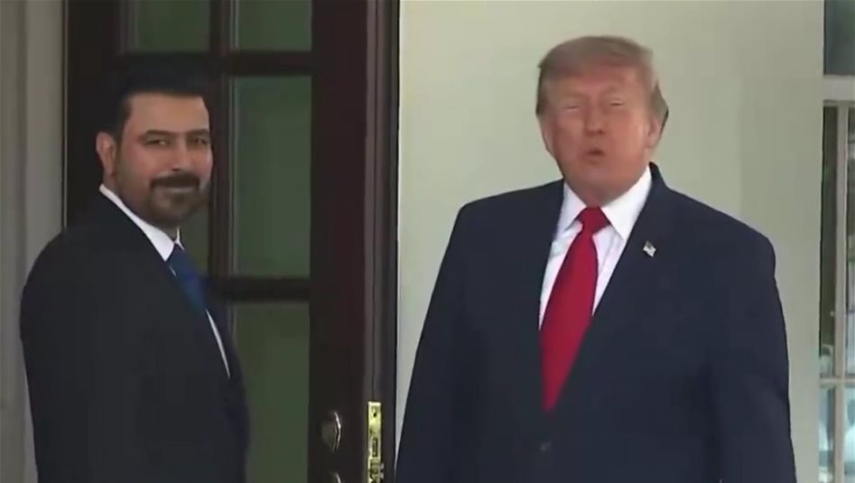 خلال استقباله الزيدي.. ترامب: نحن نحب العراق