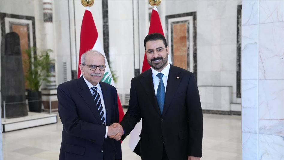 الزيدي يستقبل رئيس مجلس الوزراء اللبناني نواف سلام