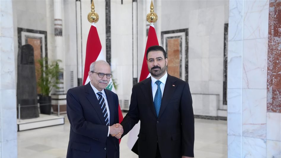الزيدي ونواف سلام يعقدان لقاءً ثنائياً لبحث العلاقات الثنائية والأوضاع في المنطقة