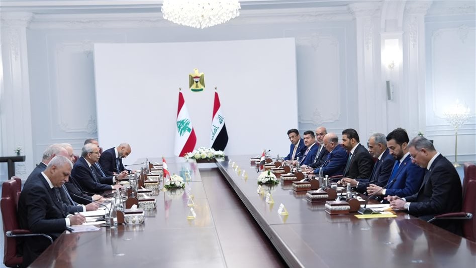 الزيدي ورئيس الحكومة اللبنانية يترأسان المباحثات التي جرت بين البلدين