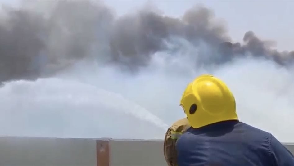 حريق في محطة ماء السجر بالانبار.. الدفاع المدني يتدخل