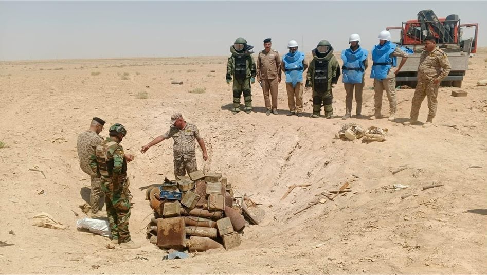 Anbar'da 770 savaş mühimmatı imha edildi