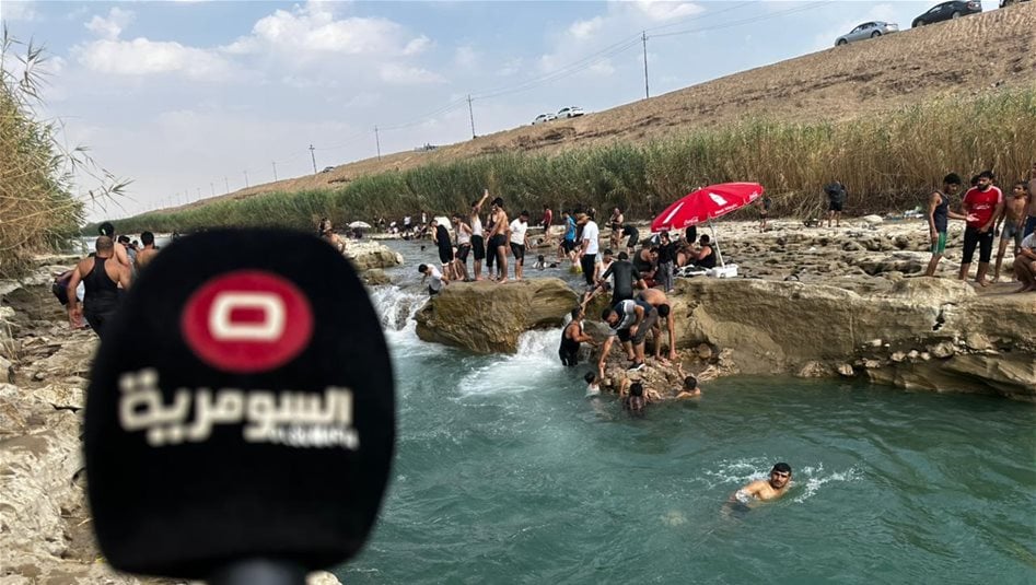 "الصور وفيديو".. ناظم "التقسيم" يتحول إلى منتجع صيفي لشباب الفلوجة