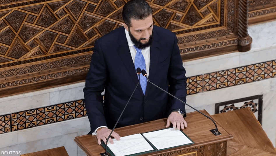 الرئيس السوري: بدأنا رحلة التعافي وحصر السلاح.. والجولان سيبقى أرضاً سورية