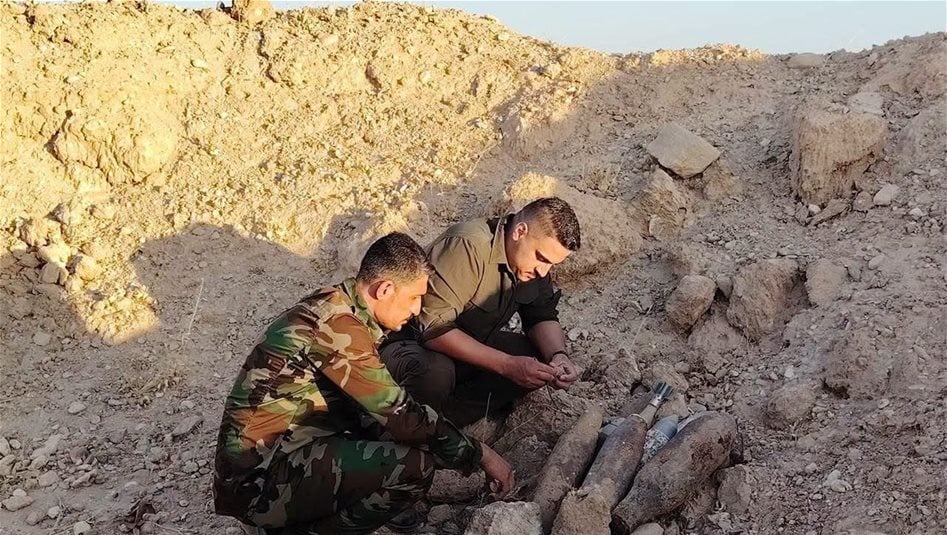 العثور على مواد متفجرة واتلافها في الأنبار