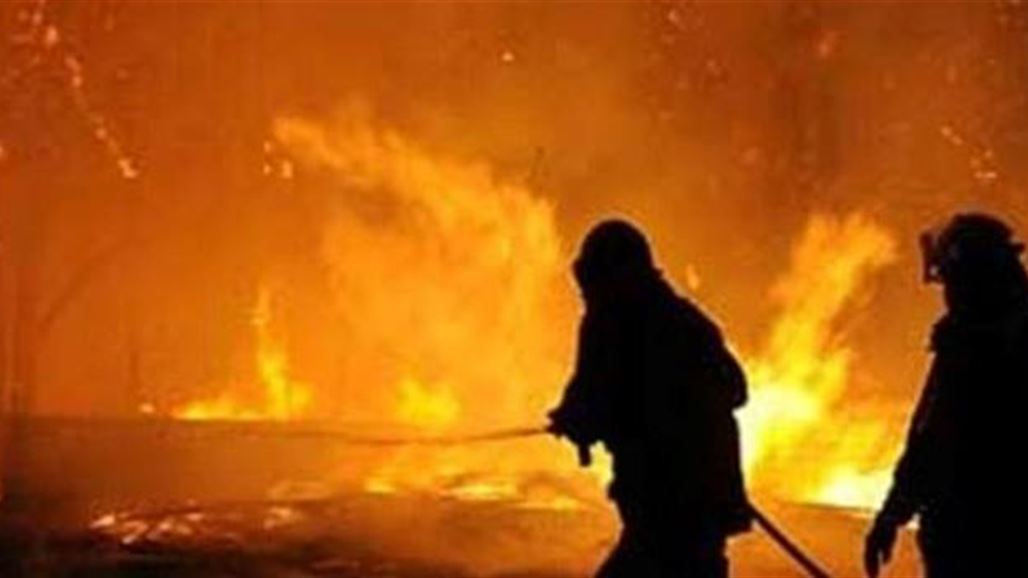 اندلاع حريق في جزيرة الأعراس غربي بغداد