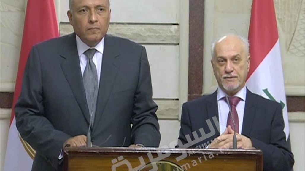 وزير الخارجية المصري: السبيل الوحيد لخروج العراق من ازمته تشكيل حكومة وطنية لصد الإرهاب والتقسيم