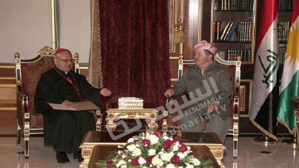 البارزاني يدعو المسيحيين الى التحمل والصمود وعدم مغادرة البلاد