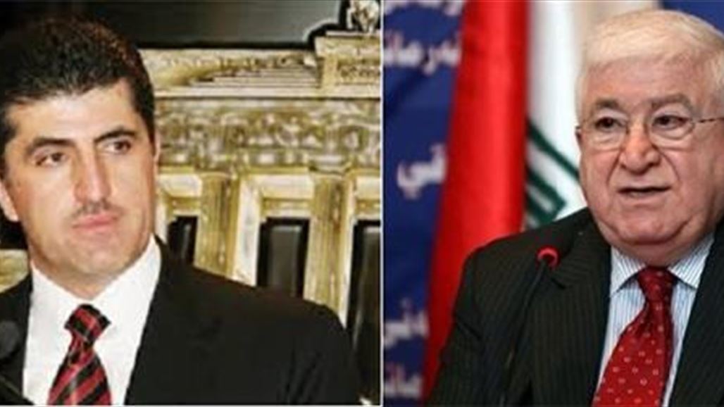 البارزاني لمعصوم: نتمنى أن تصححوا جميع الإنتهاكات التي أرتكبت بحق الدستور