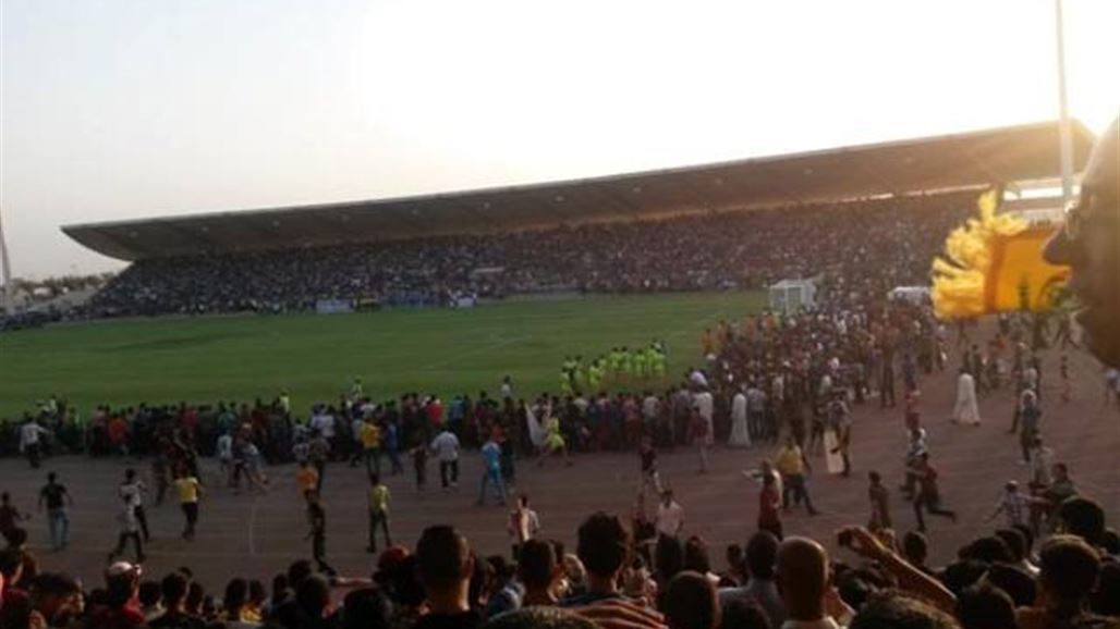 شباب ورياضة البصرة تعتبر اكتضاض الجمهور سببا في فوضى مباراة المنتخب الوطني