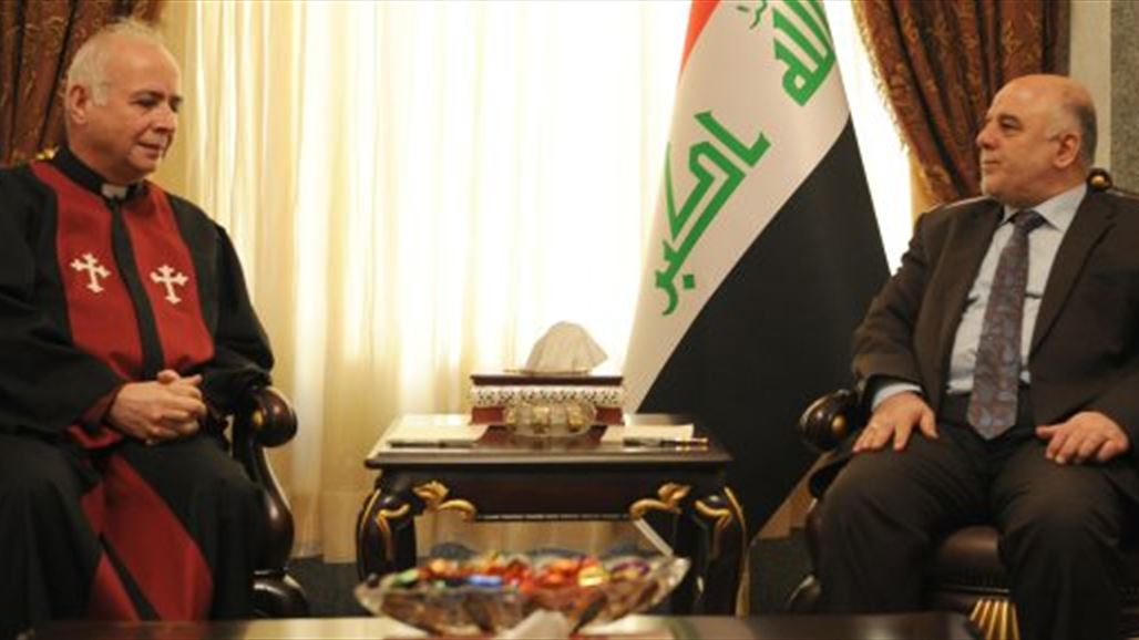 العبادي يبحث مع رئيس الكنيسة الإنجيلية قضية النازحين المسيحيين والخطر الذي يلاحقهم