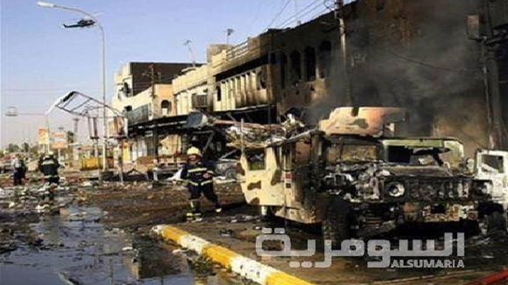 انتهاء حصيلة تفجير الهمر بصلاح الدين امس عند 11 قتيلا و30 جريحا