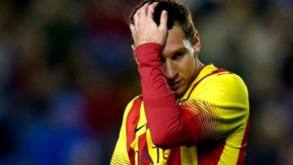 مباراة ملقا تكشف أن المرض مازال يلازم نجم برشلونة ليونيل ميسي