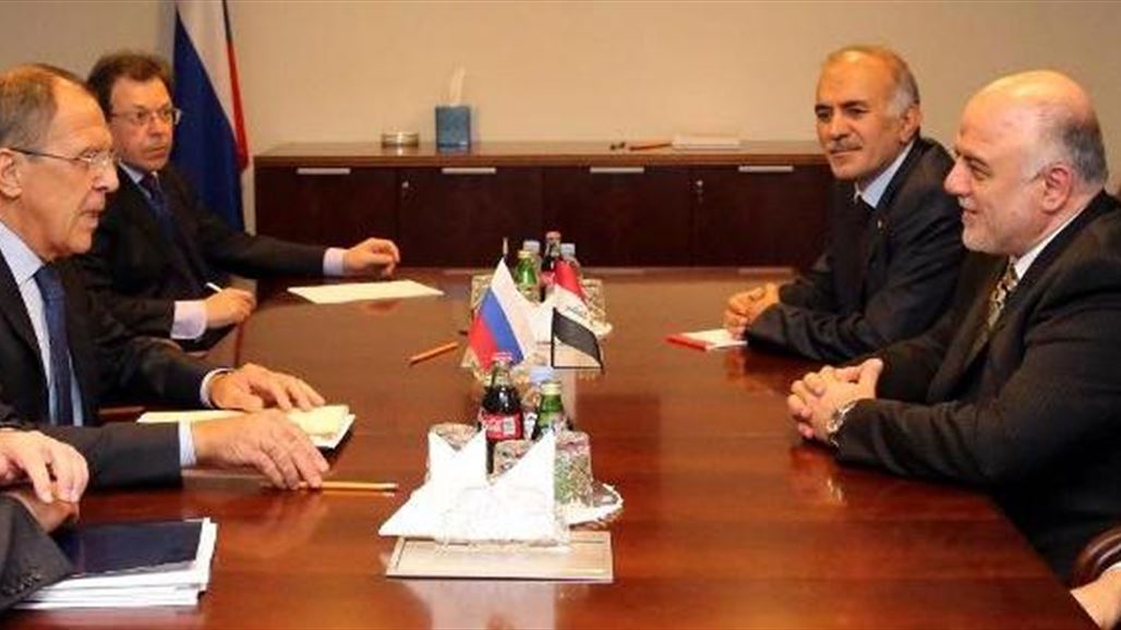 وزير الخارجية الروسي يؤكد للعبادي استعداد بلاده لدعم العراق في محاربة داعش