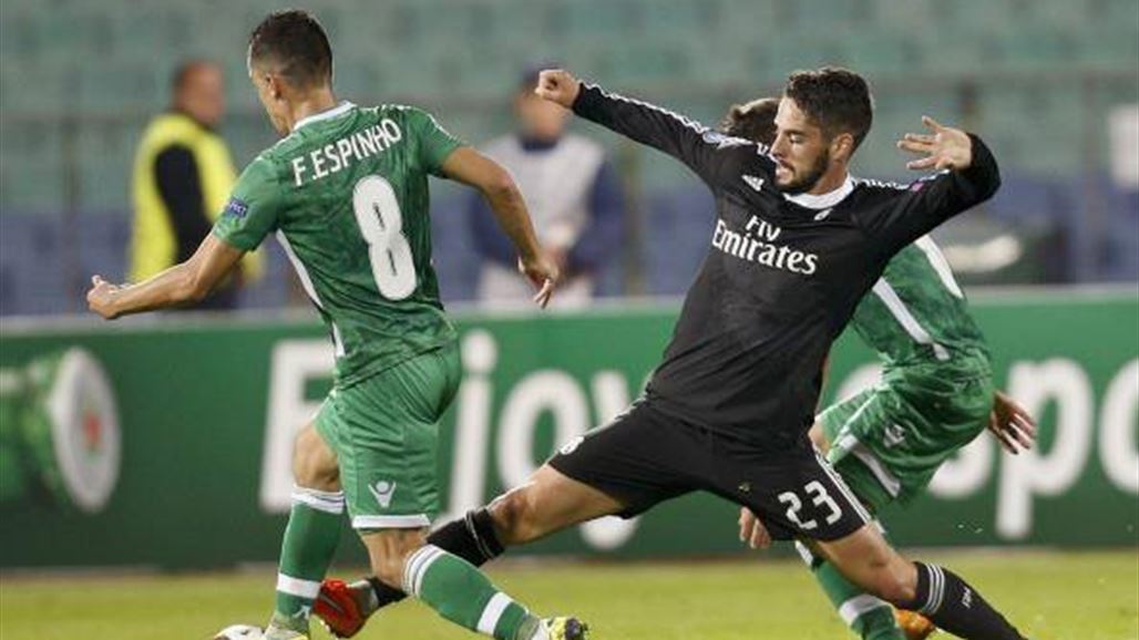 فوز صعب لريال مدريد خارج ملعبه على رازجراد البلغاري ورونالدو يضيع ويعوض