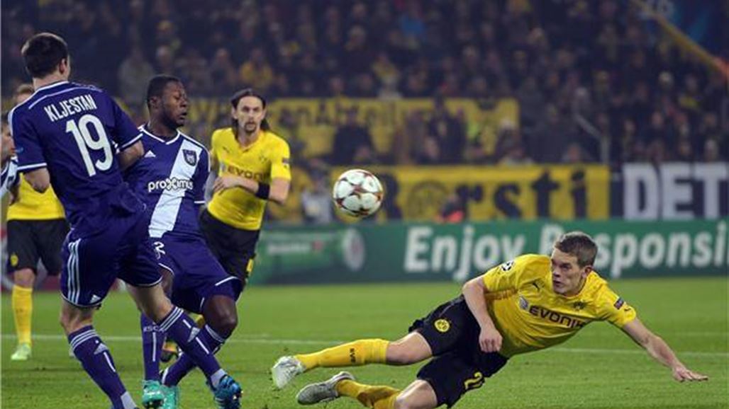 بروسيا دورتموند يتعادل أمام اندرلخت في دوري أبطال أوروبا