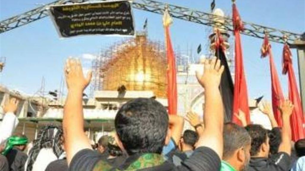 الالاف يحيون ذكرى استشهاد الإمام العسكري (ع) وسط اجراءات امنية مشددة