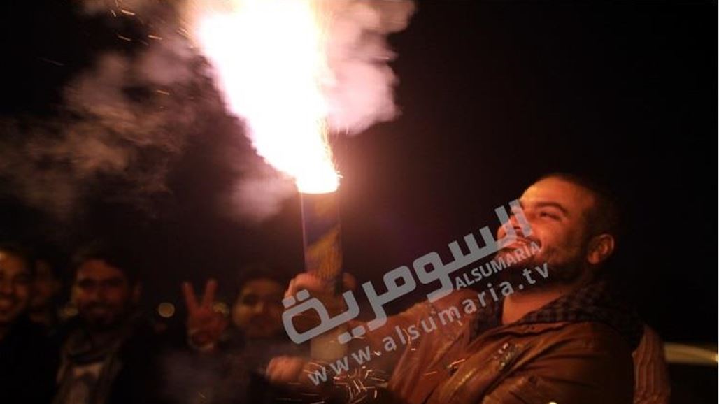 بالصور.. الألعاب النارية تضيء سماء بغداد في رأس السنة الميلادية