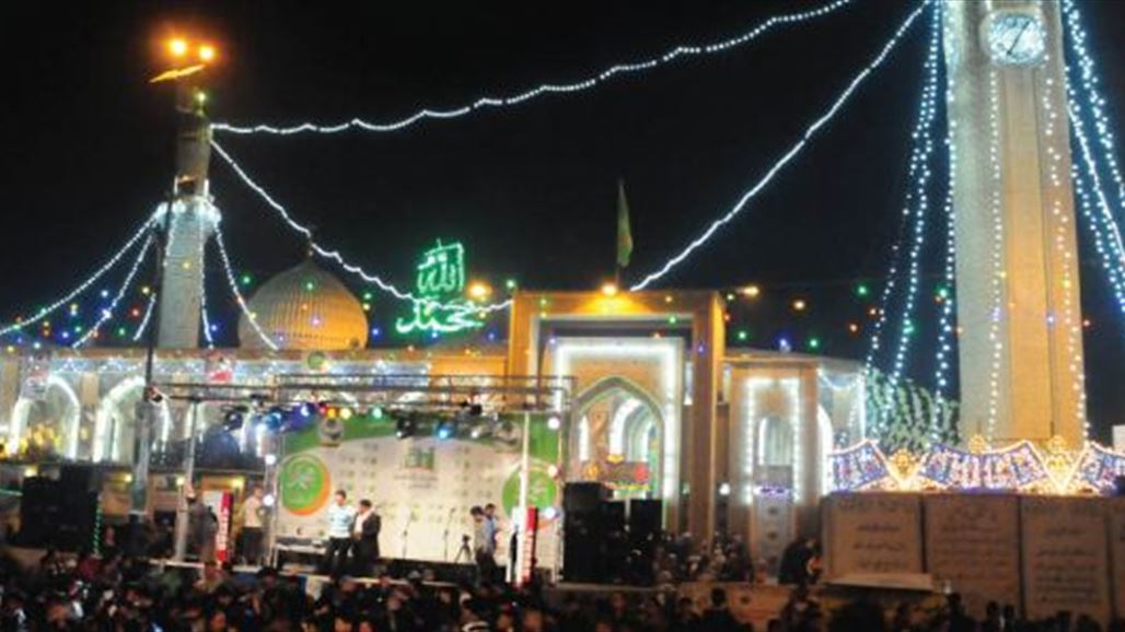 العبادي يصل الى جامع أبو حنيفة النعمان ببغداد للمشاركة في احتفالات المولد النبوي