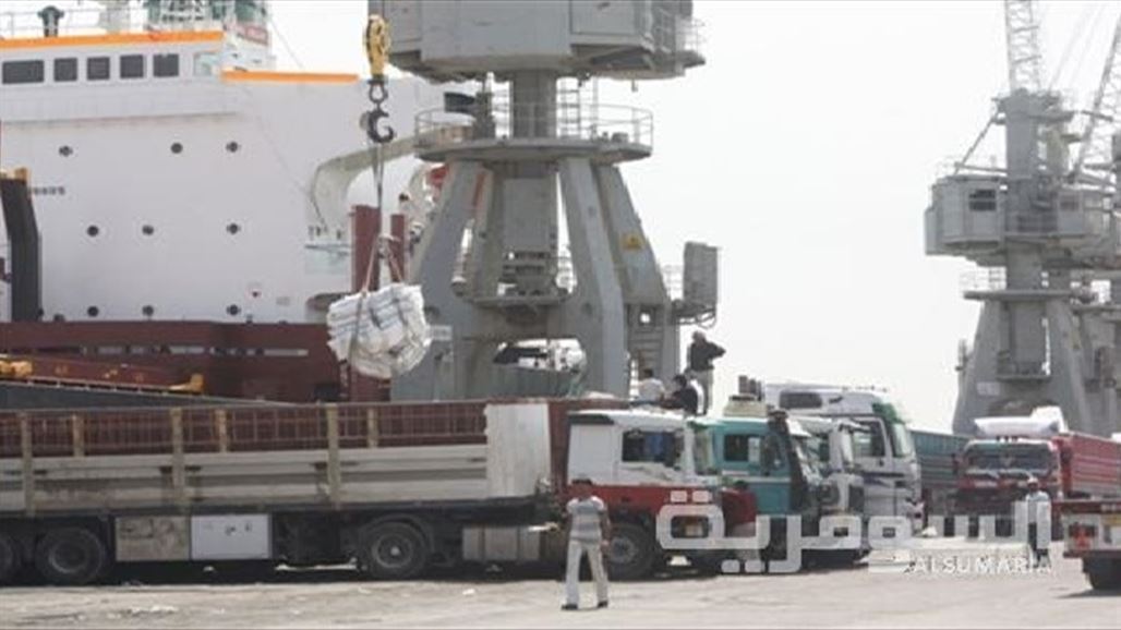 التجارة: وصول خمس بواخر محملة بالسكر والرز الى ميناء ام قصر لمفردات التموينية