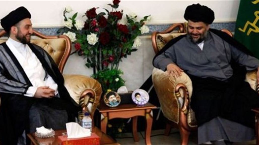 الصدر يستقبل الحكيم في منزله بالنجف