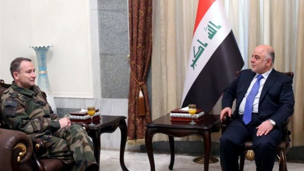 العبادي لرئيس الاركان الفرنسي: داعش يشكل خطراً على أمن اوربا والعالم