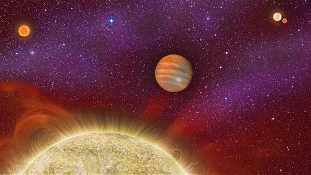 اكتشاف كوكب غازي عملاق تحيط به أربـع شموس
