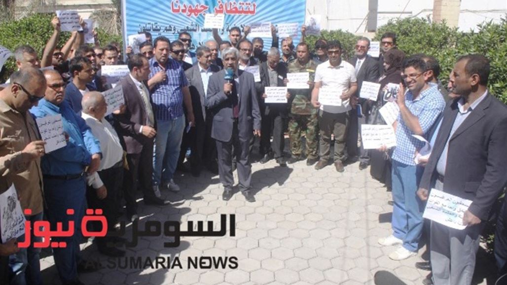 صحفيو البصرة ينظمون وقفة تضامنية ويتبرعون بالدم دعماً للقوات الأمنية والحشد