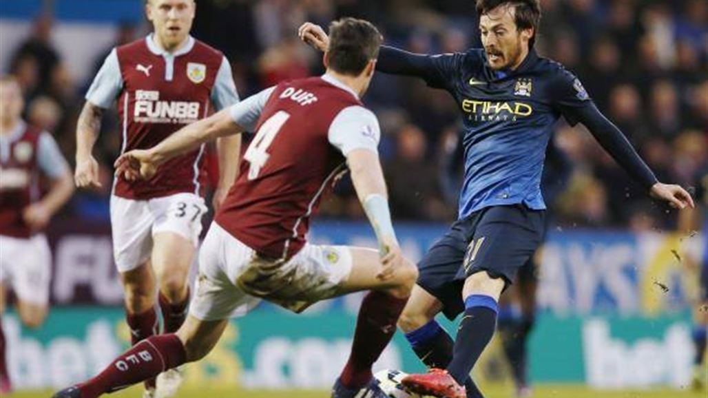 مانشسترسيتي يمنى بخسارة أمام بيرنلي في الدوري الإنجليزي