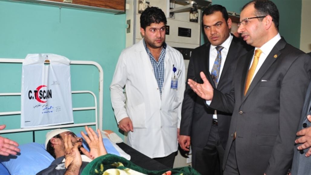 الجبوري يزور جرحى الحشد الشعبي بمدينة الطب ويشدد على ضرورة إيلائهم الرعاية الكاملة