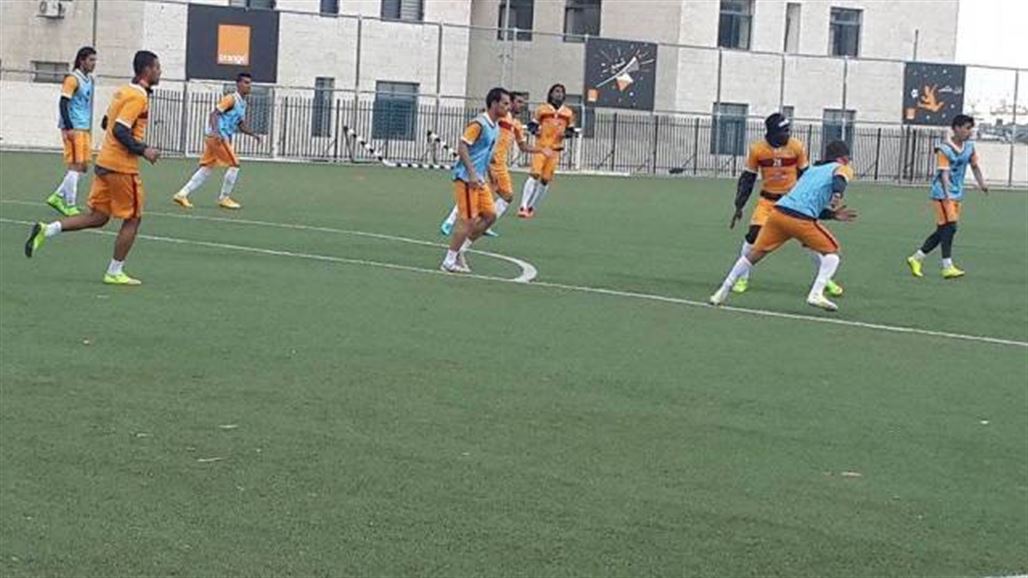 الشرطة يجري مرانه الأول ومازال ينتظر تأشيرة الدخول إلى فلسطين